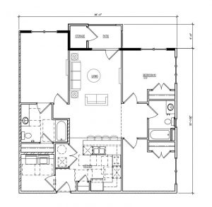 3-Bedroom Apartment Floor Plan
